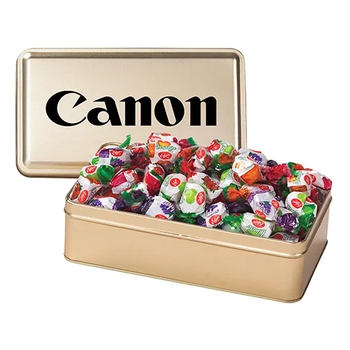 Rectangular Hinged-Lid Metal Storage Tin — view 64