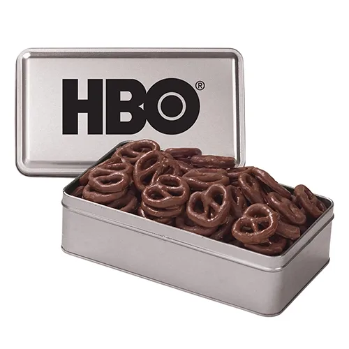 Rectangular Hinged-Lid Metal Storage Tin — view 71