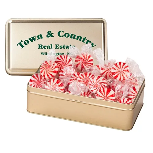 Rectangular Hinged-Lid Metal Storage Tin — view 72