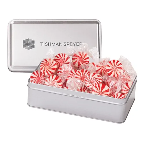 Rectangular Hinged-Lid Metal Storage Tin — view 73