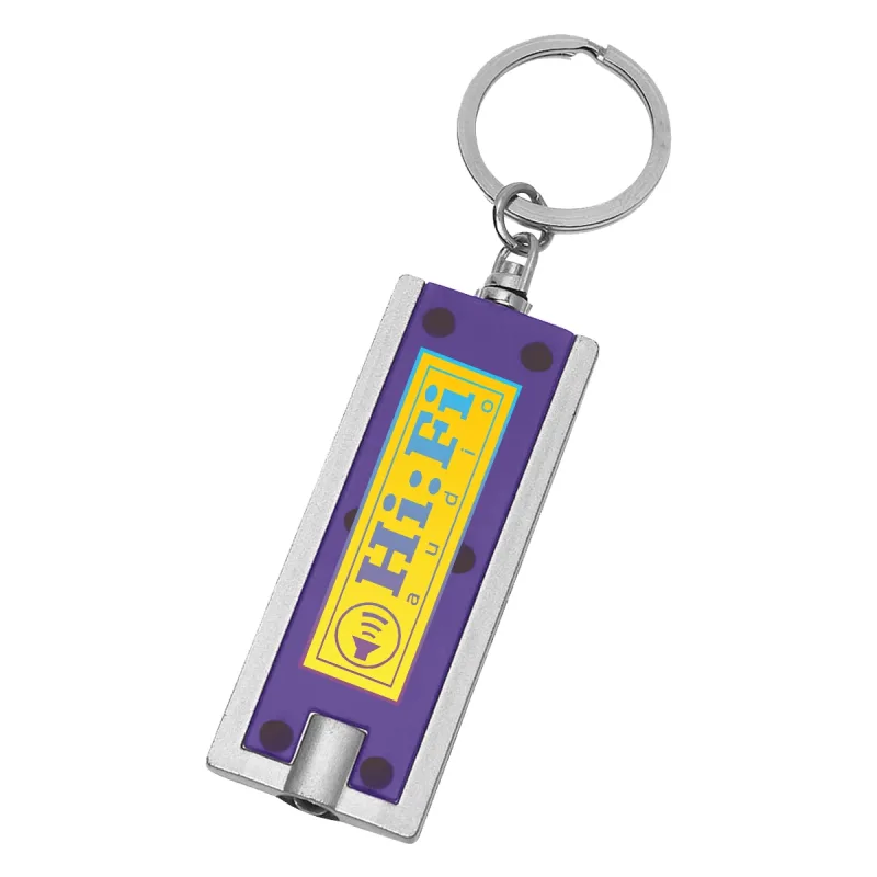 Custom Rectangular LED Key Chain — view 5