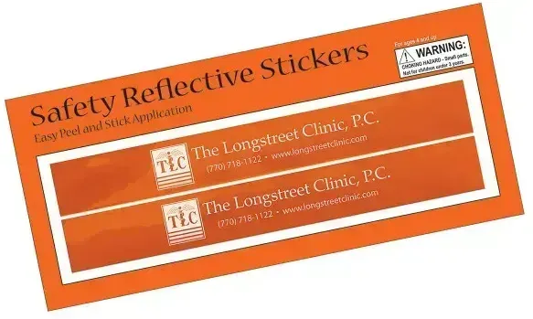 Rectangular Safety Reflective Stickers