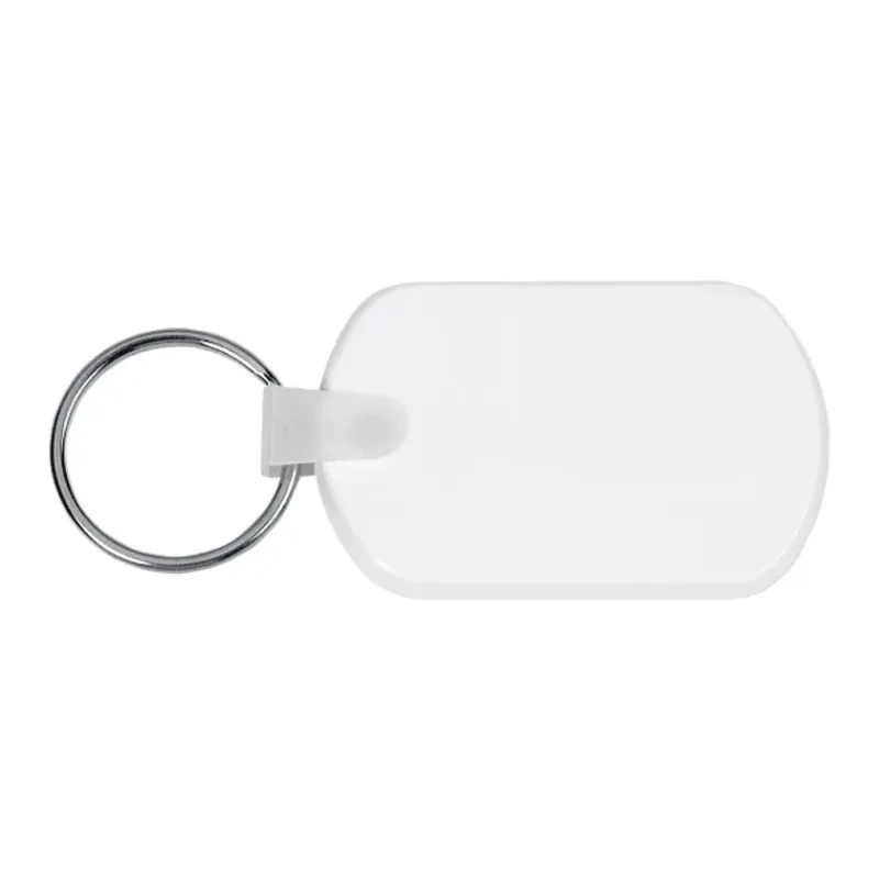 Personalized Rectangular Soft Key Tag — view 2