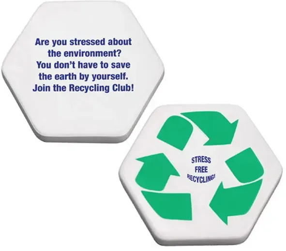 Custom Recycle Symbol Stress Reliever