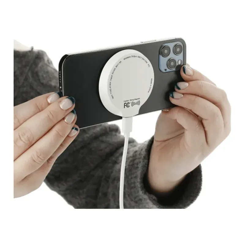 Custom MagClick™ Wireless Charging Pad - Recycled ABS — view 2
