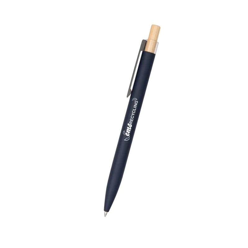 Recycled Aluminum Pen With Bamboo Plunger — view 5