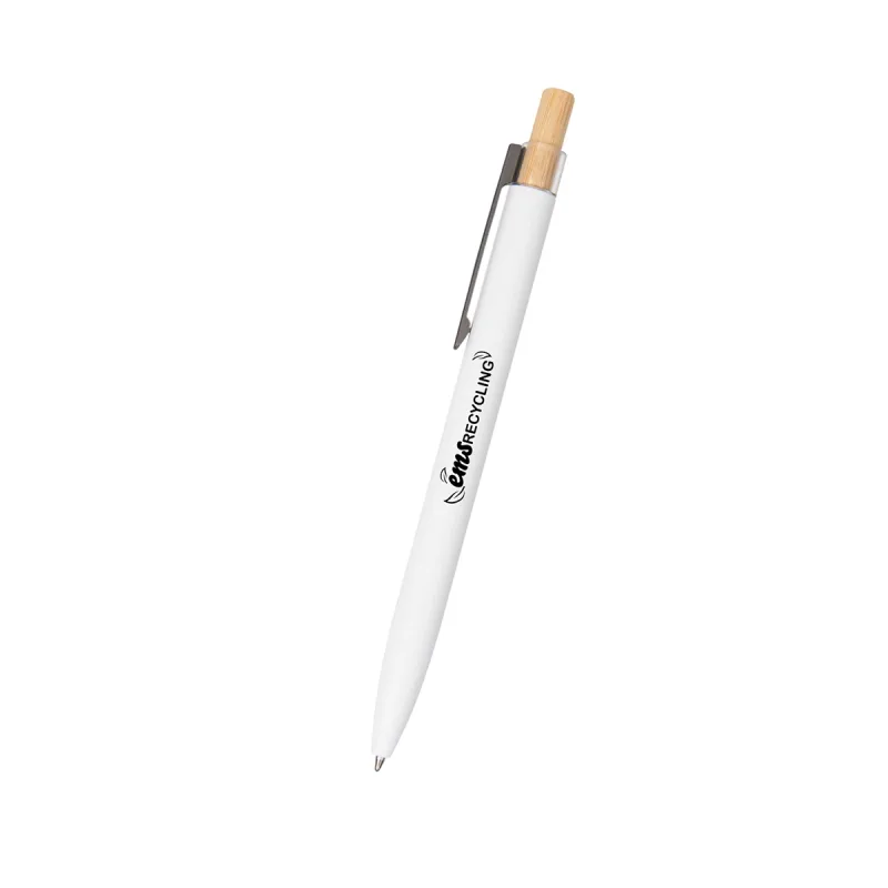 Recycled Aluminum Pen With Bamboo Plunger — view 7