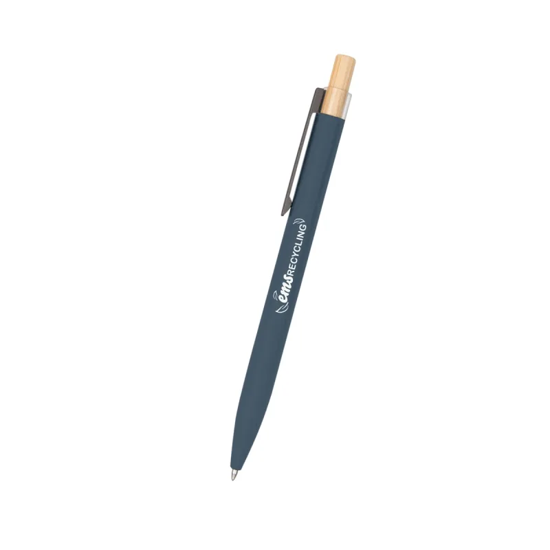 Recycled Aluminum Pen With Bamboo Plunger — view 8