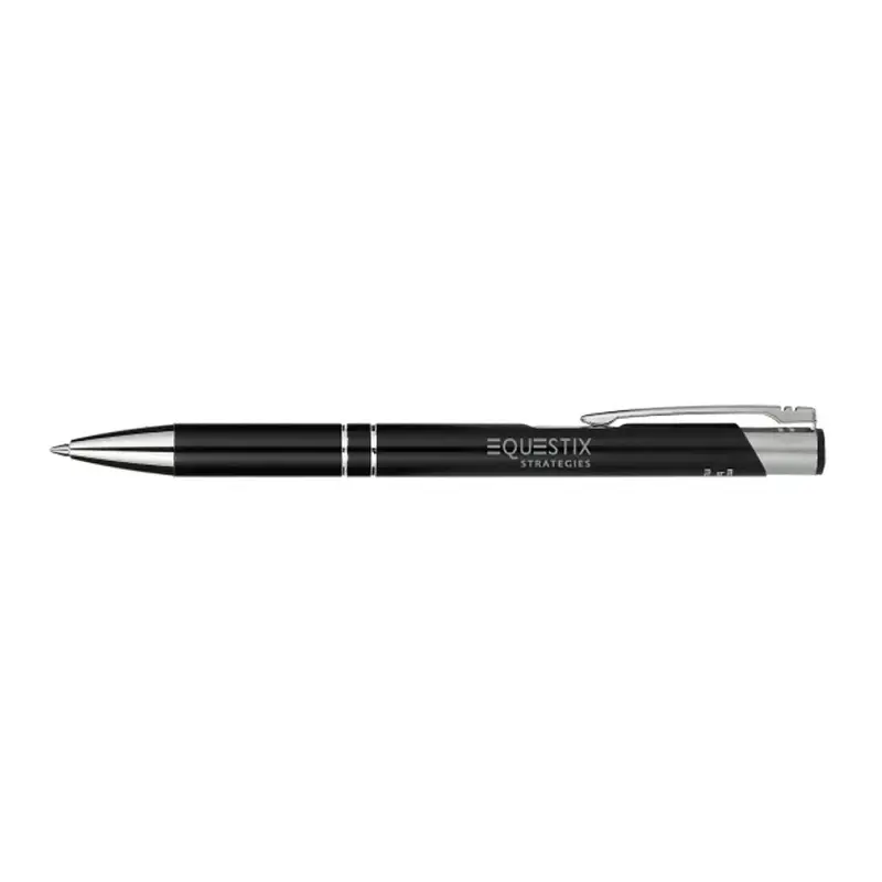 Custom Recycled Aluminum Richmont Gel Ballpoint - Black Ink