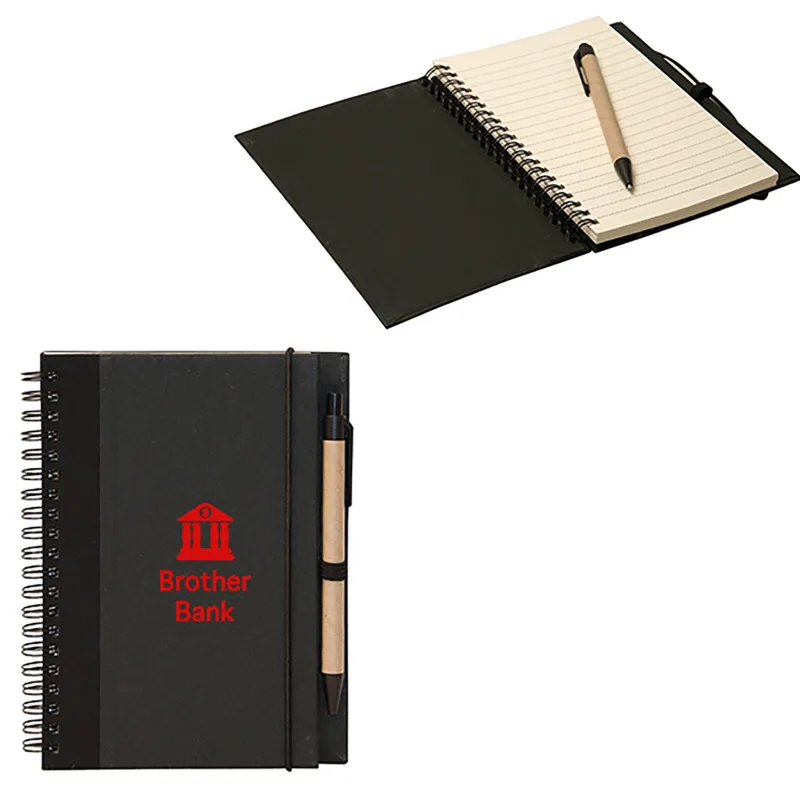 Recycled Cardboard Notebook: 70 sheets — view 2