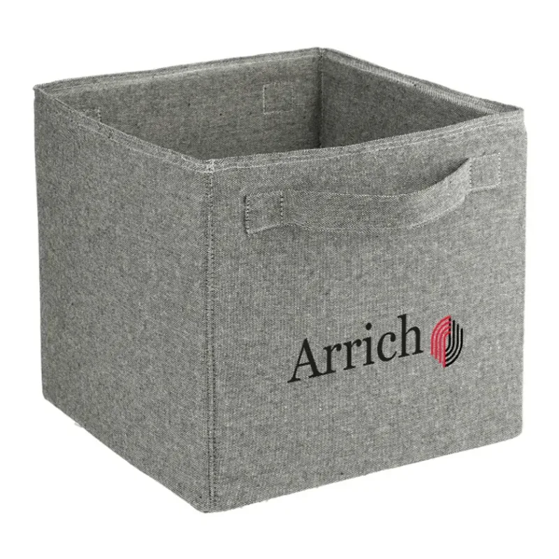 Custom EcoSmart® Recycled Cotton Storage Cube — view 10