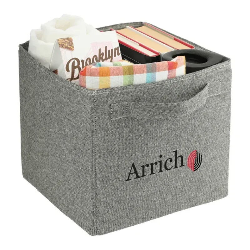 Custom EcoSmart® Recycled Cotton Storage Cube — view 11