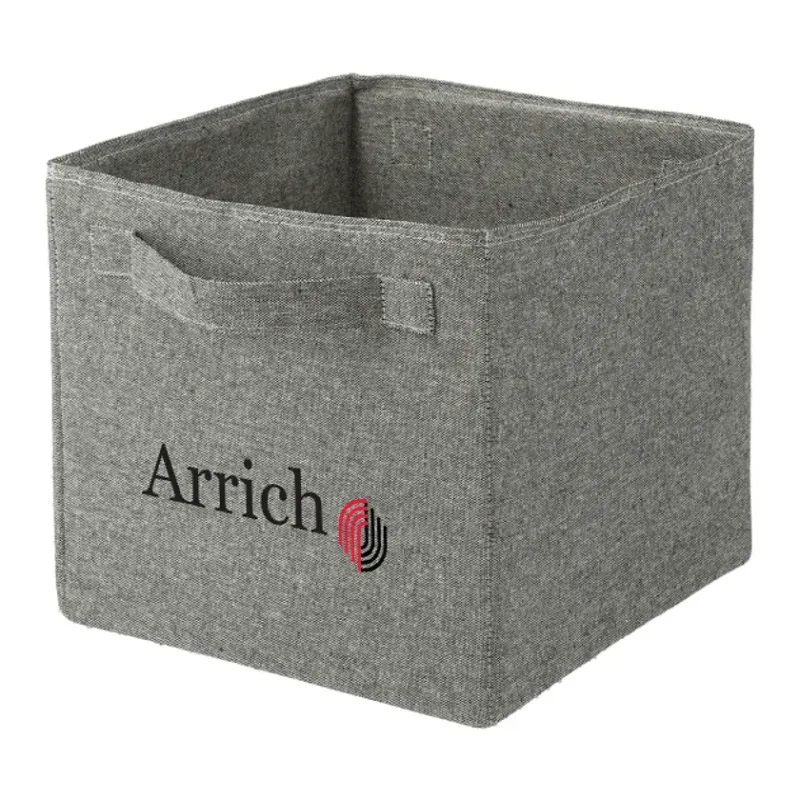Custom EcoSmart® Recycled Cotton Storage Cube — view 8