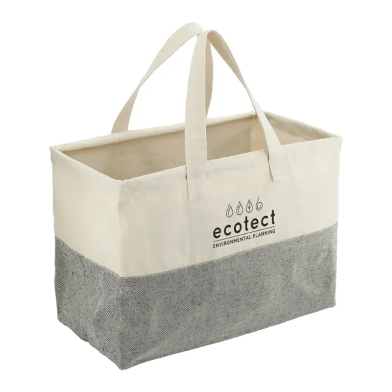 Custom EcoSmart® Recycled Cotton Utility Tote — view 5