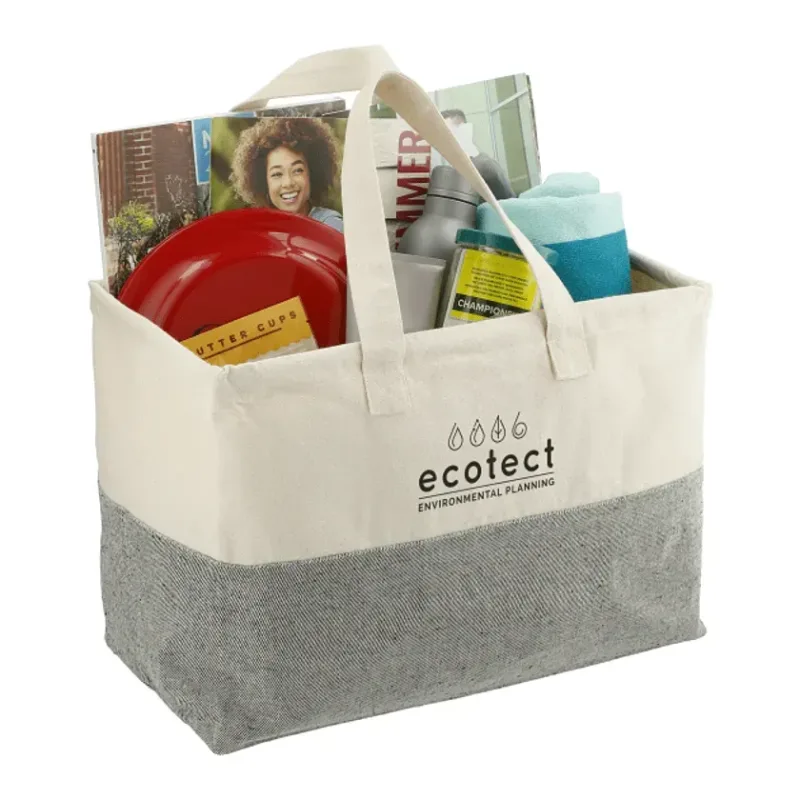 Custom EcoSmart® Recycled Cotton Utility Tote — view 6