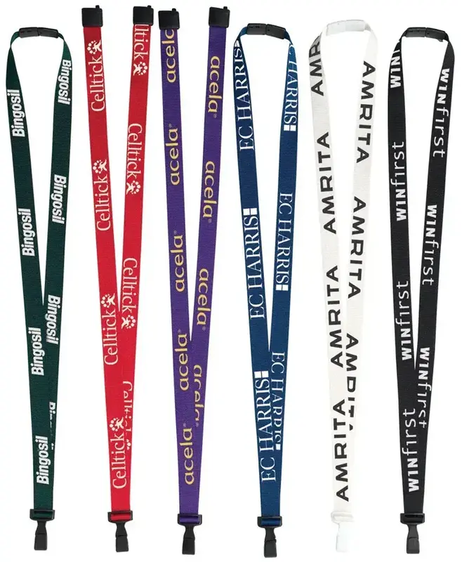  Recycled P.E.T Lanyard Assorted Attachments - 3/8″, 5/8"