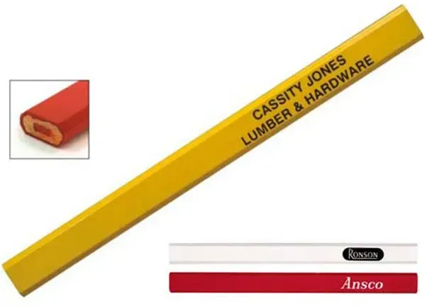 Red Graphite Carpenter Pencil