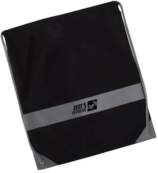 Logo Reflective Drawstring Tote — view 3
