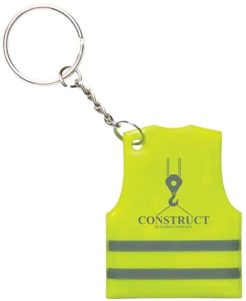 Reflective Safety Vest Keytag