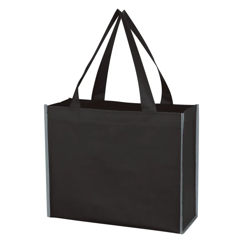 Reflective Shopper Laminated Reflective Non-Woven Shopper Bag — view 3