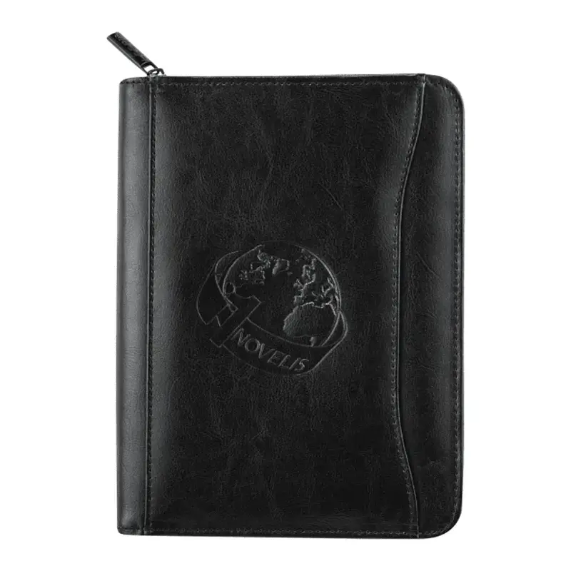 Personalized Renaissance Jr. Zippered Padfolio - Italian Style Leather