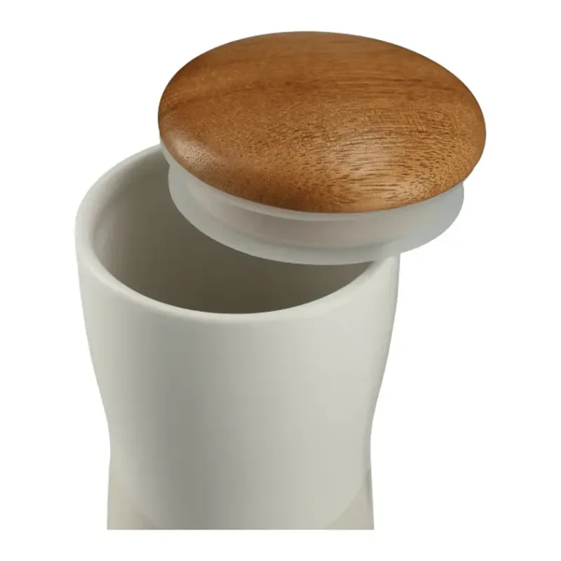 Reno Double Wall Ceramic Tumbler w/Wood Lid 10oz — view 6