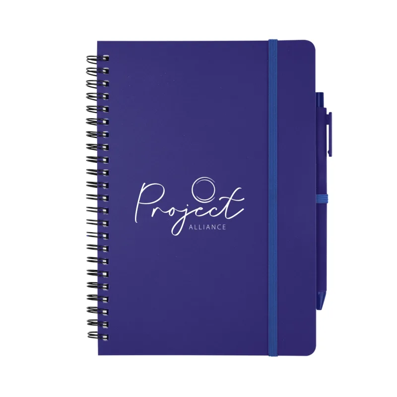REPREVE® Recycled Spiral Notebook with Pen — view 2