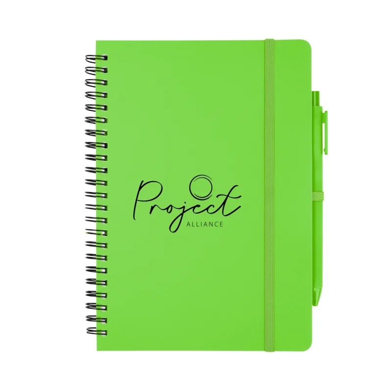 REPREVE® Recycled Spiral Notebook with Pen — view 5