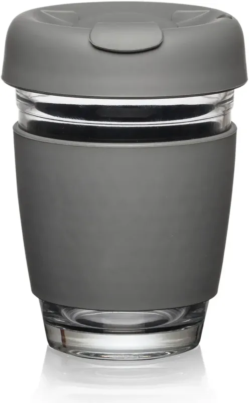 Retiro Borosilicate Glass Tumbler w/Silicone Lid - 8oz — view 5