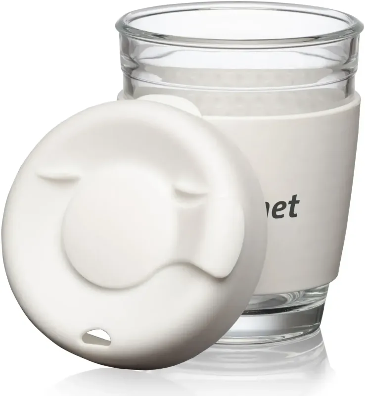 Retiro Borosilicate Glass Tumbler w/Silicone Lid - 8oz — view 9