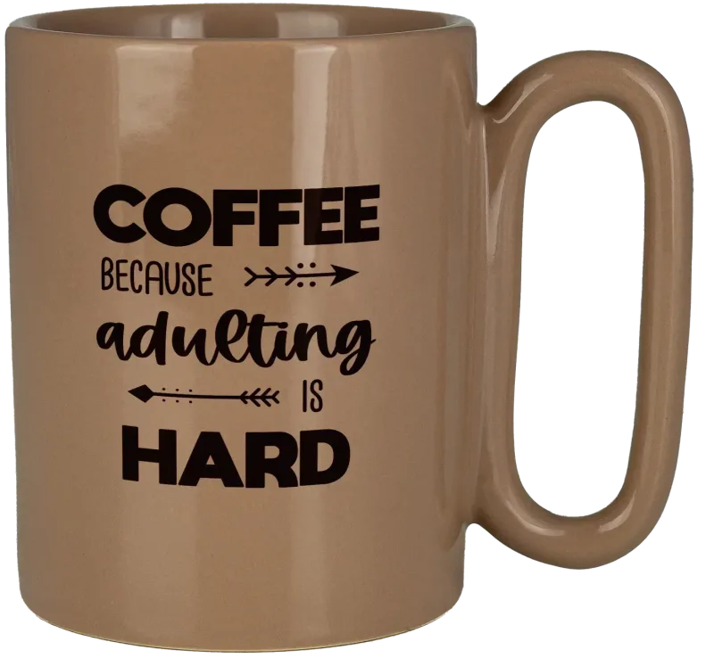 Retro 11 Oz Ceramic Mug With Large Handle — view 2