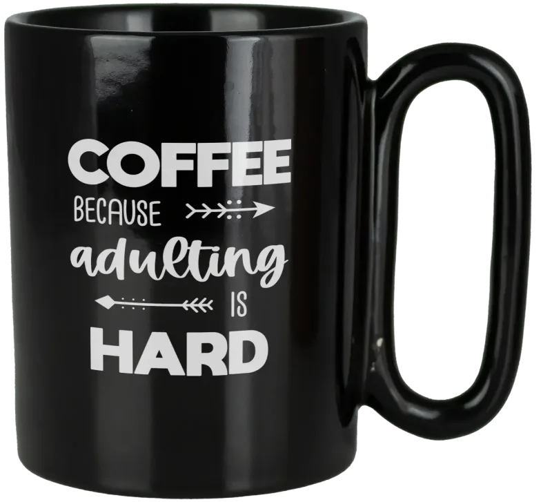 Retro 11 Oz Ceramic Mug With Large Handle — view 3