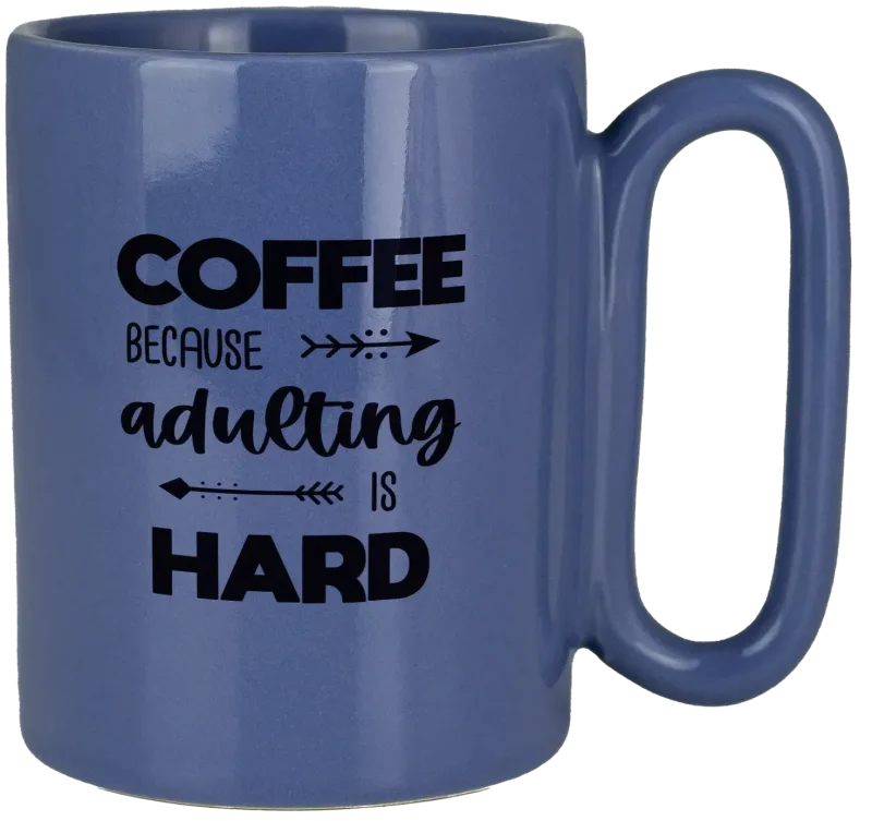 Retro 11 Oz Ceramic Mug With Large Handle — view 5