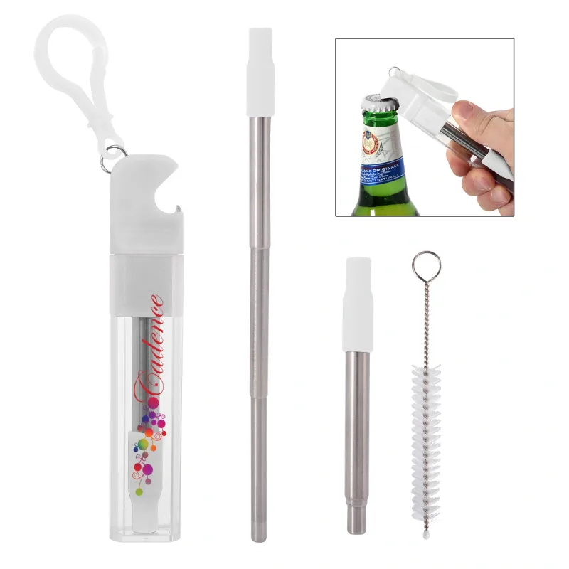 Reusable Straw Kit w/ Bottle Opener — view 5