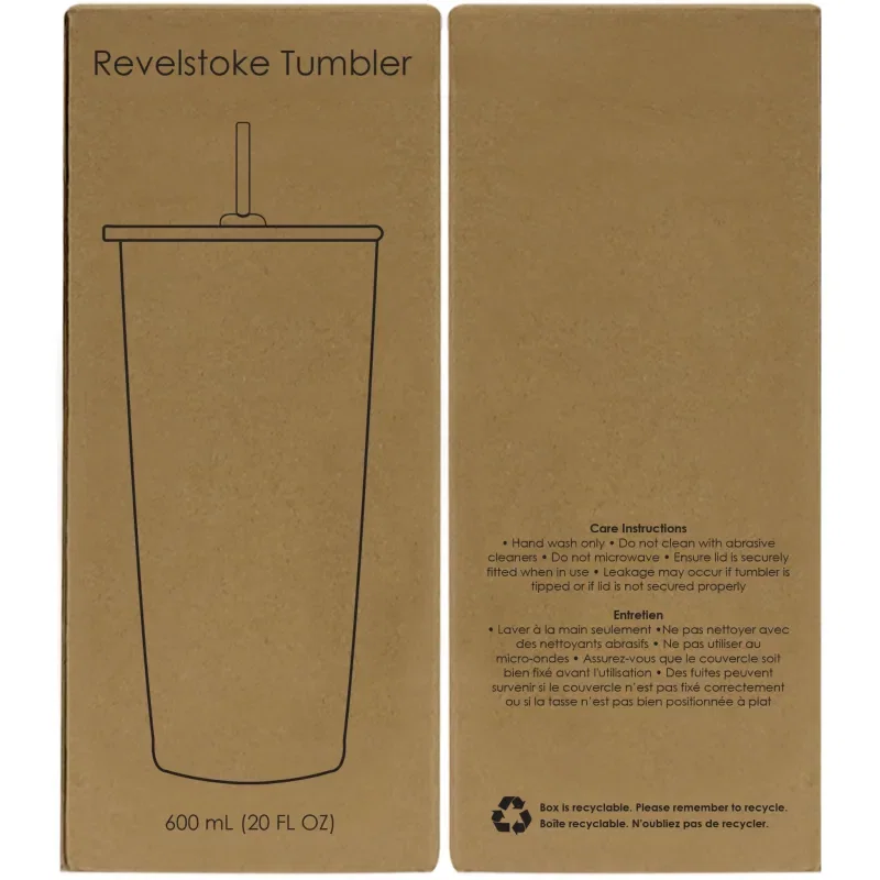 Revelstoke 600 Ml. (20 Fl. Oz.) Tumbler With Straw — view 3