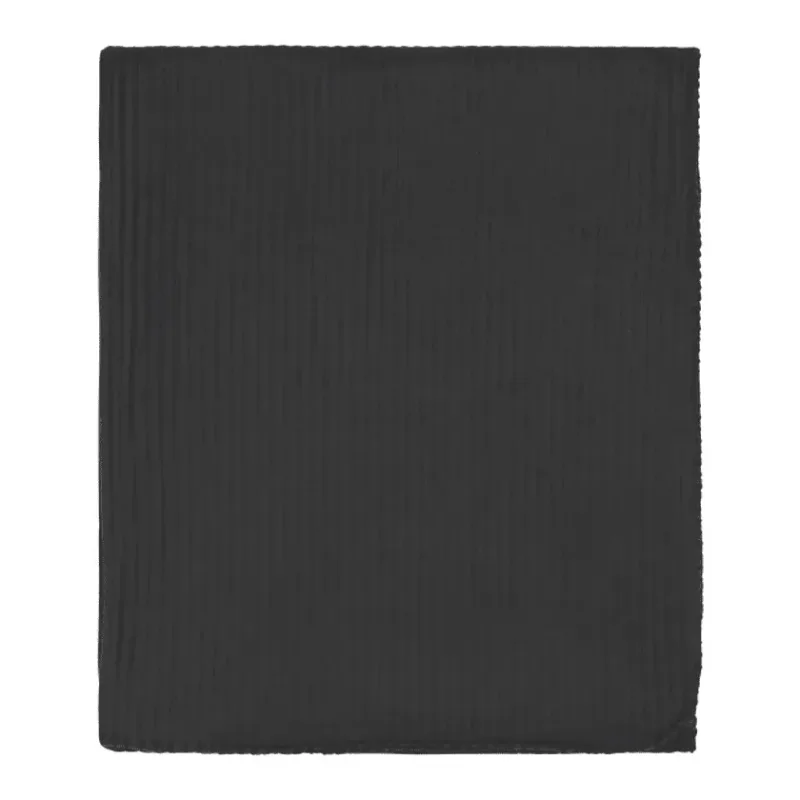 Personalized Ribbed Fleece Blanket - 50" x 60" Unfolded — view 2
