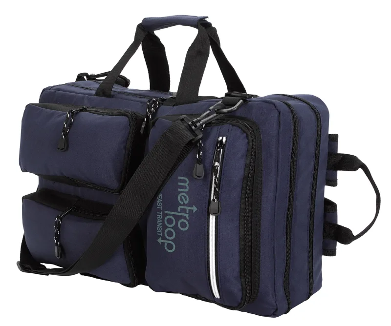 Custom Ripstop Recycled Briefcase Backpack — view 2