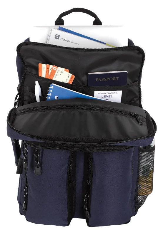 Custom Ripstop Recycled Briefcase Backpack — view 3