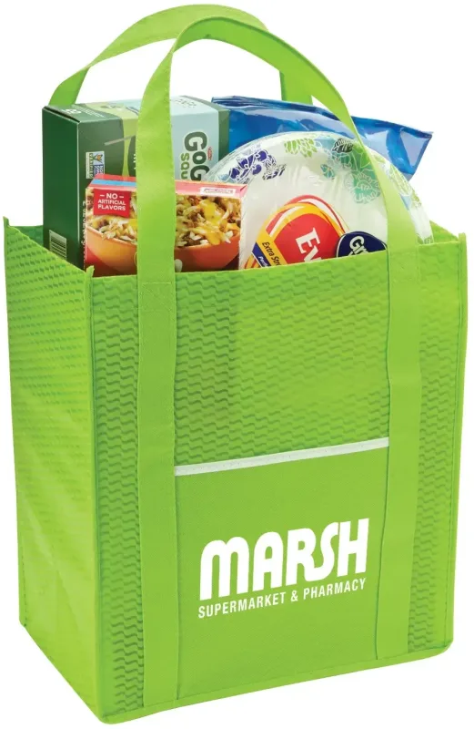 Custom Riptide Non-Woven Grocery Tote Bag — view 2