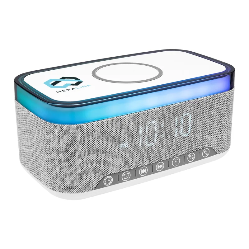 Rise & Shine Clock With Light-Up Speaker & Charger — view 2
