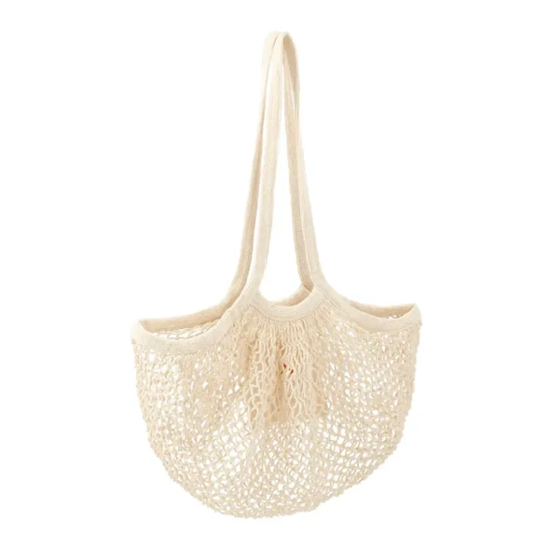 Riviera Cotton Mesh Market Bag w/Zippered Pouch — view 2