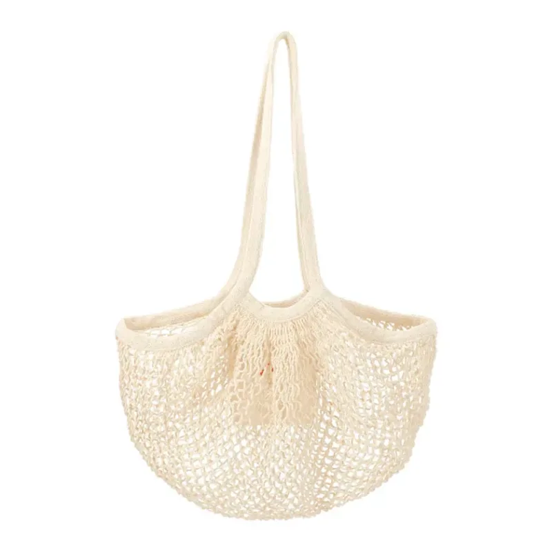 Riviera Cotton Mesh Market Bag w/Zippered Pouch — view 3