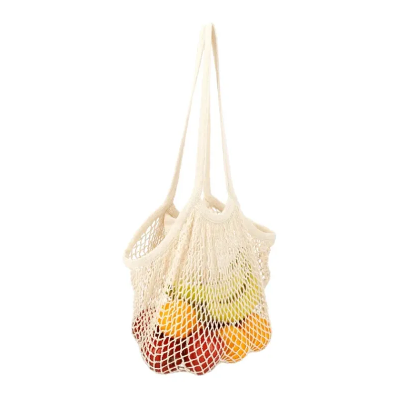 Riviera Cotton Mesh Market Bag w/Zippered Pouch — view 5