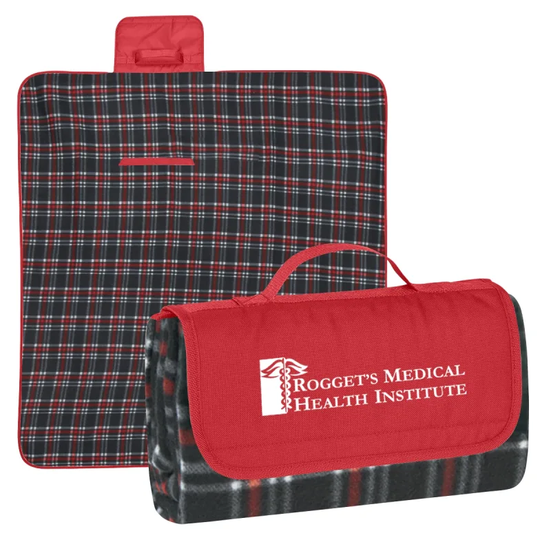 Custom Printed Roll-Up Picnic Blanket — view 5