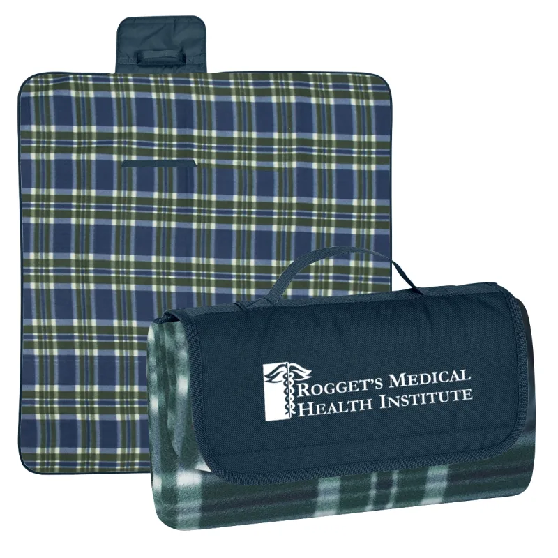 Custom Printed Roll-Up Picnic Blanket — view 6