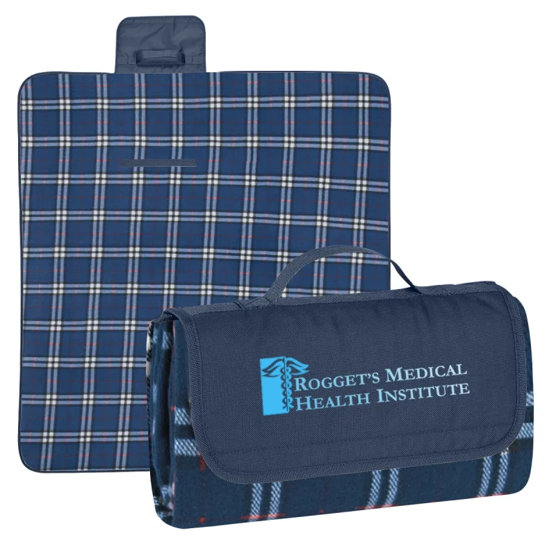 Custom Printed Roll-Up Picnic Blanket — view 10