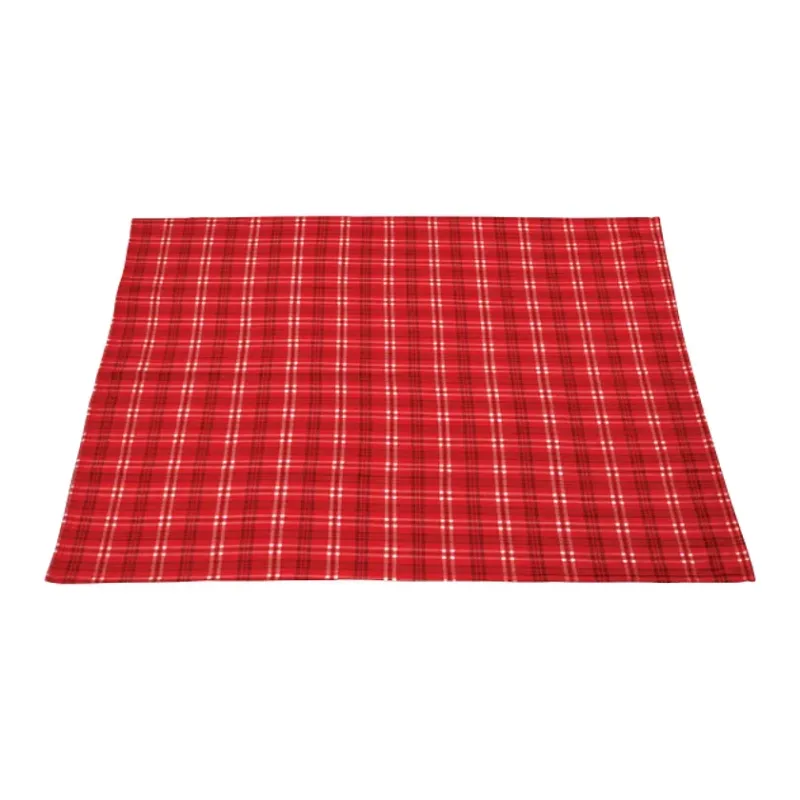 Custom Rollable Plaid Fleece Throw Blanket (50" x 60" Unfolded) — view 8