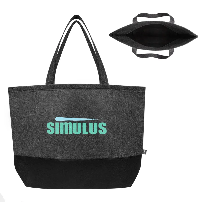 Roosevelt rPET Felt Tote Bag — view 3