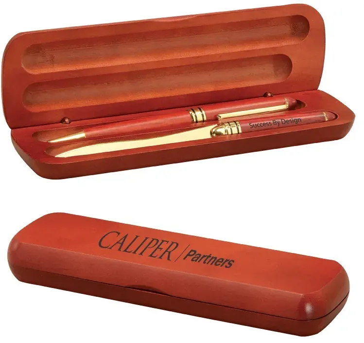 Personalized Rosewood Pen & Letter Opener Gift Set