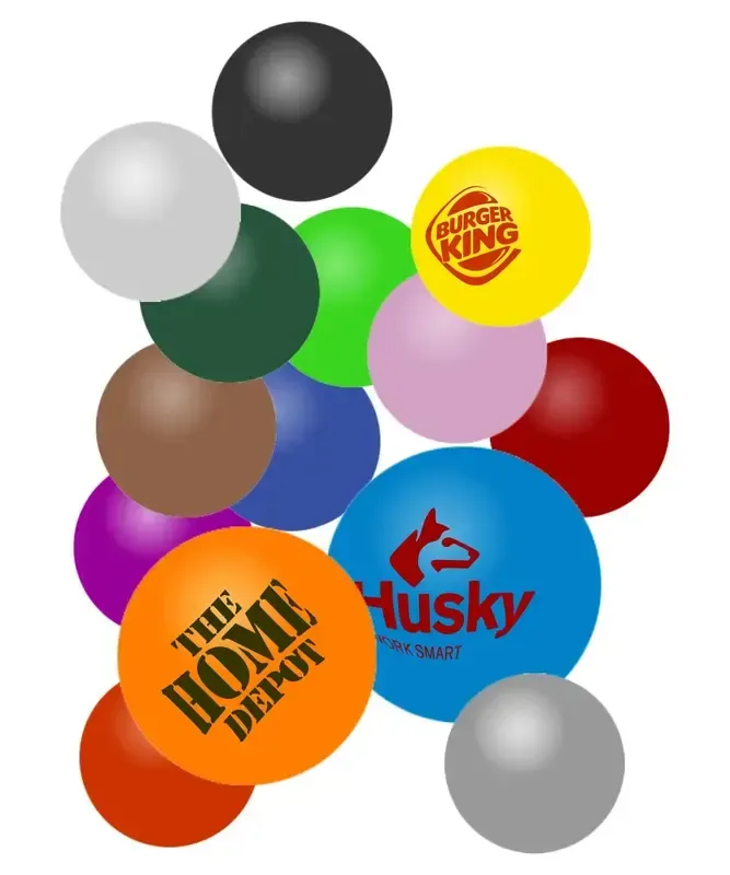 Round 2.75" Foam Stress Reliever Ball - Single Color